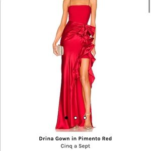 Cinq a Sept Drina Gown in Pimento Red
